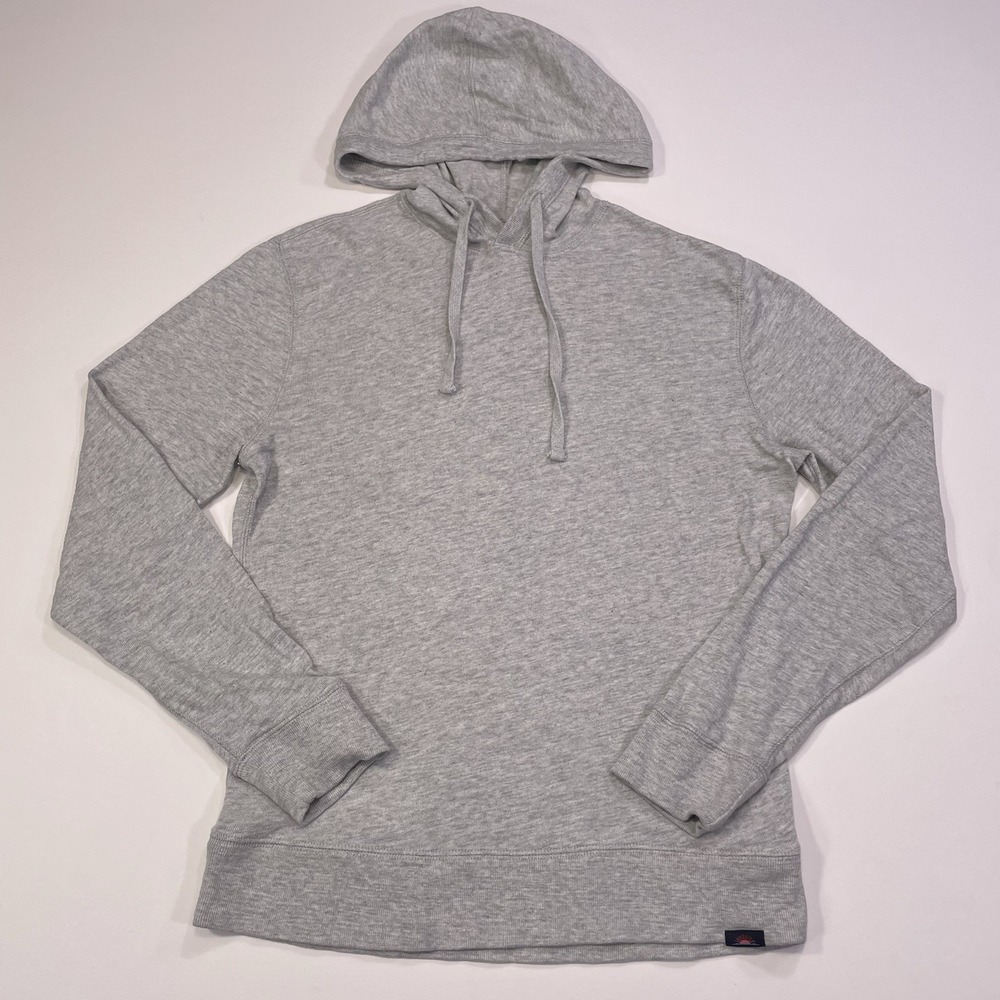 Faherty Hoodie Men's Small Organic Cotton Pullover Heathered Gray Casual